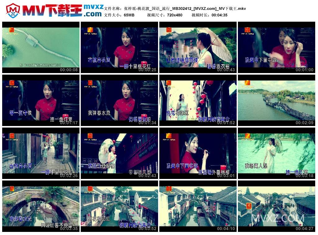 张梓瑶-桃花渡_国语_流行_MB302412